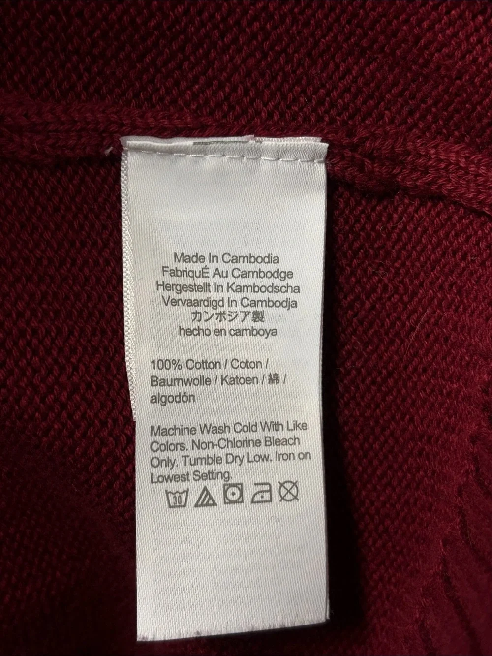 J.Crew Heritage Cotton Crewneck 80's Winter Sweater Red Ochre Size XS